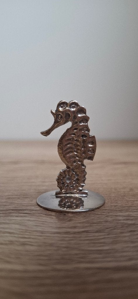 Verzilverd Miniatuur Zeepaardje HH 90  (Vintage), Ophalen of Verzenden, Zo goed als nieuw, Dier