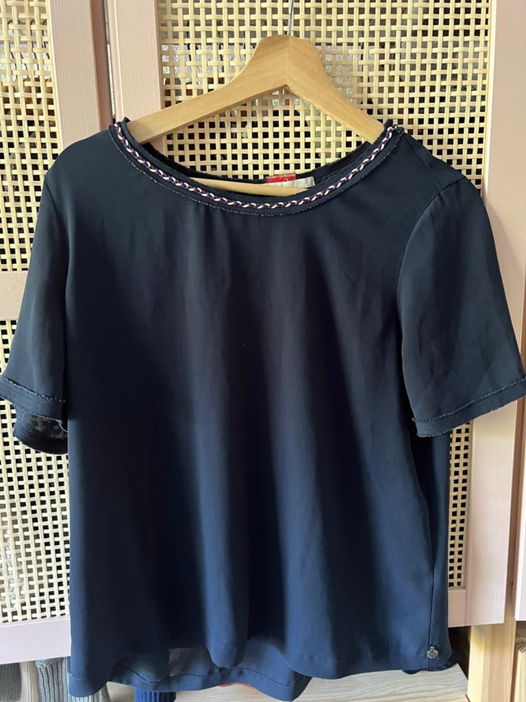 Scotch & Soda/ Maison Scotch T-shirt Maat S, Ophalen of Verzenden, Zo goed als nieuw, Blauw, Overige jeansmaten