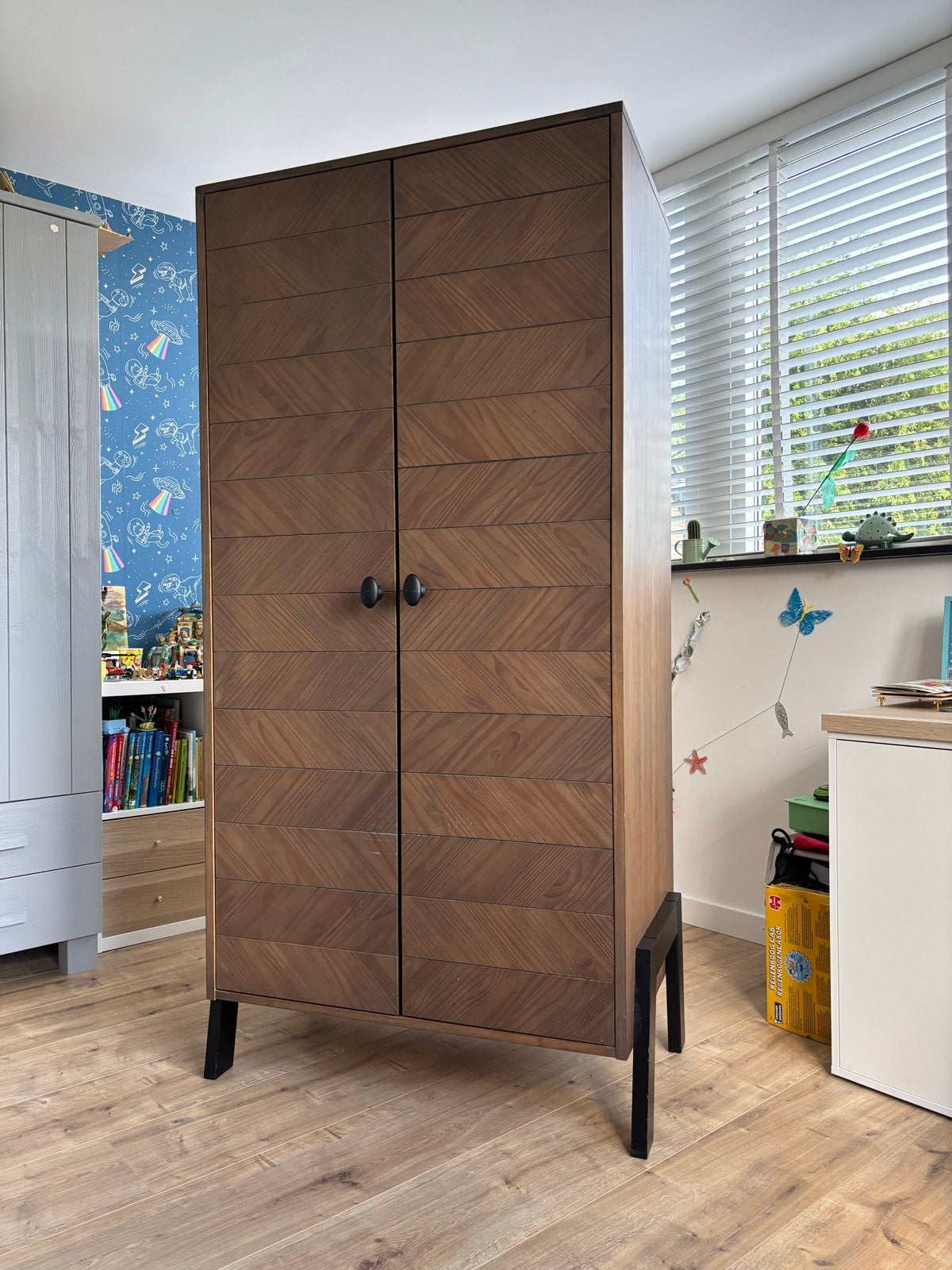 Coming Kids Harper Kast - met visgraatmotief, Huis en Inrichting, Kasten | Kledingkasten, Ophalen, 50 tot 100 cm, Zo goed als nieuw
