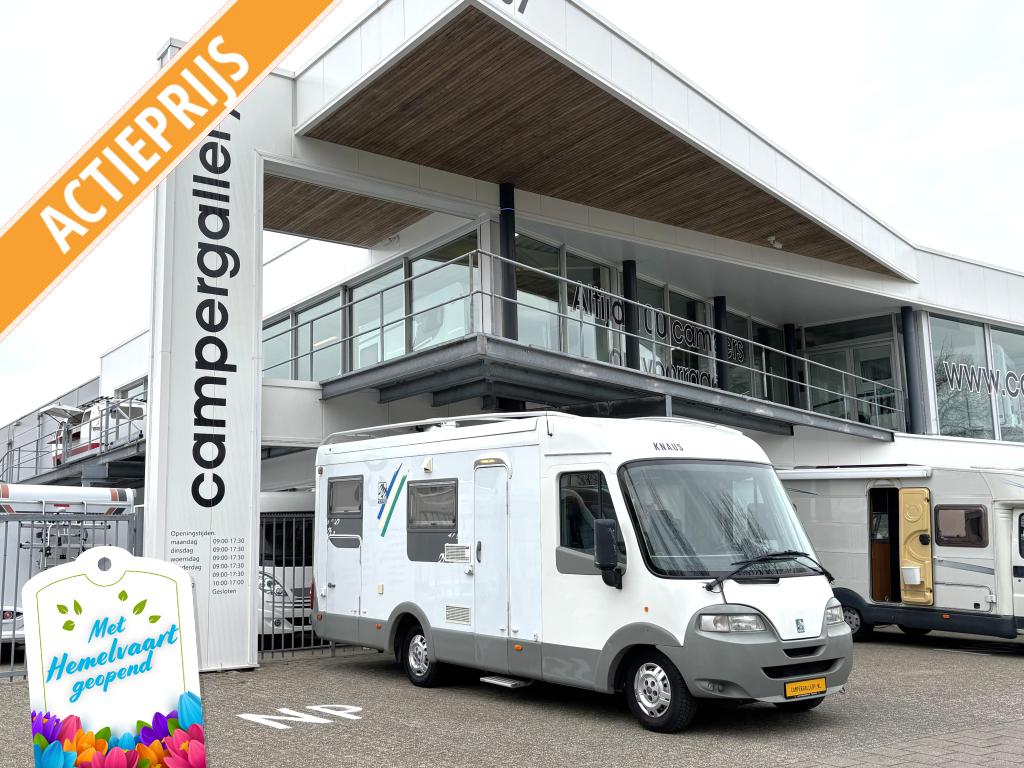 Knaus Travel-Liner 708 DWARSBED + HEFBED ALDE VERW + AIRCO, Integraal, Fiat, Luifel, Bedrijf