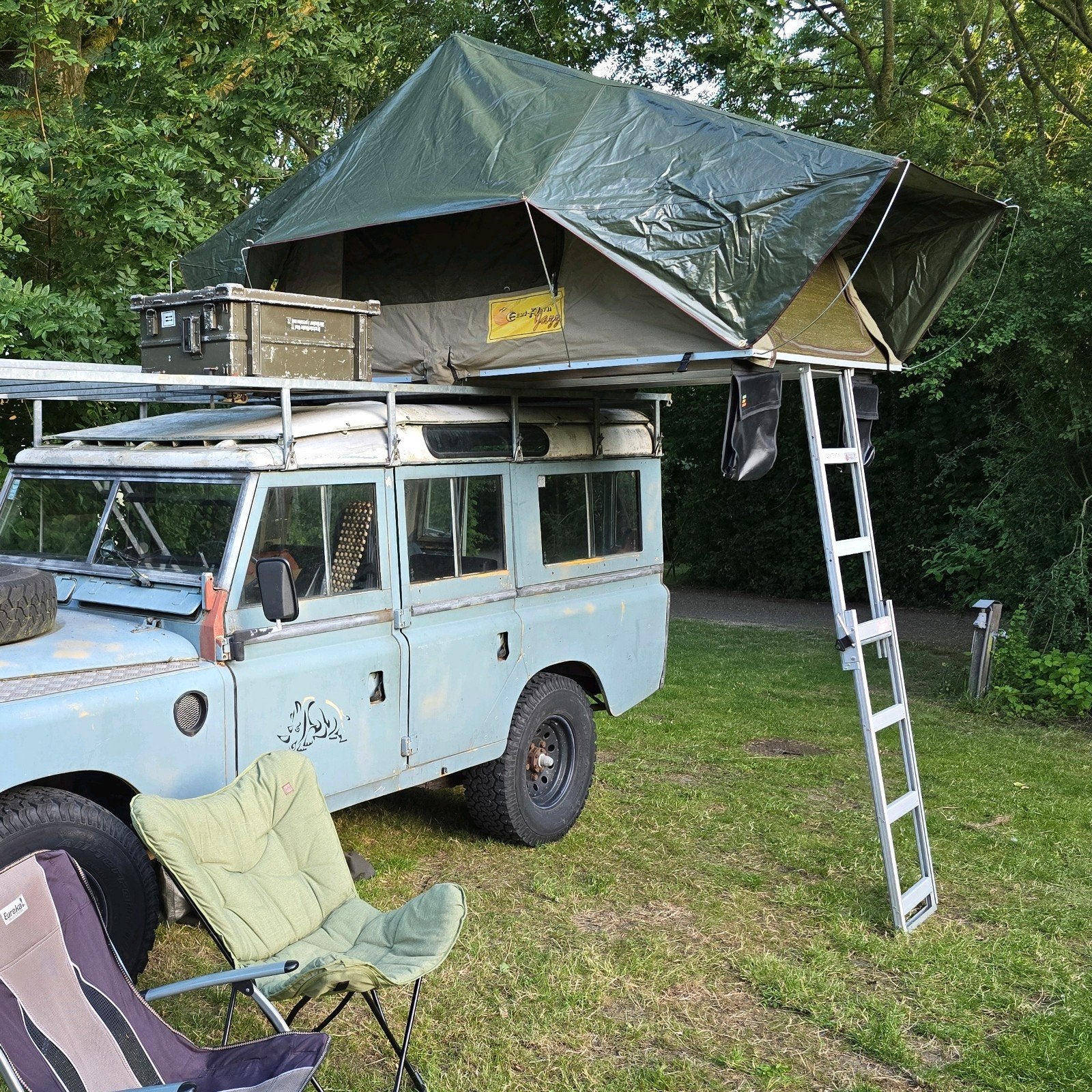 Eezi-Awn Jazz 1400 daktent rooftop tent  Nieuwstaat, Caravans en Kamperen, Tenten, tot en met 3, Zo goed als nieuw, Ophalen