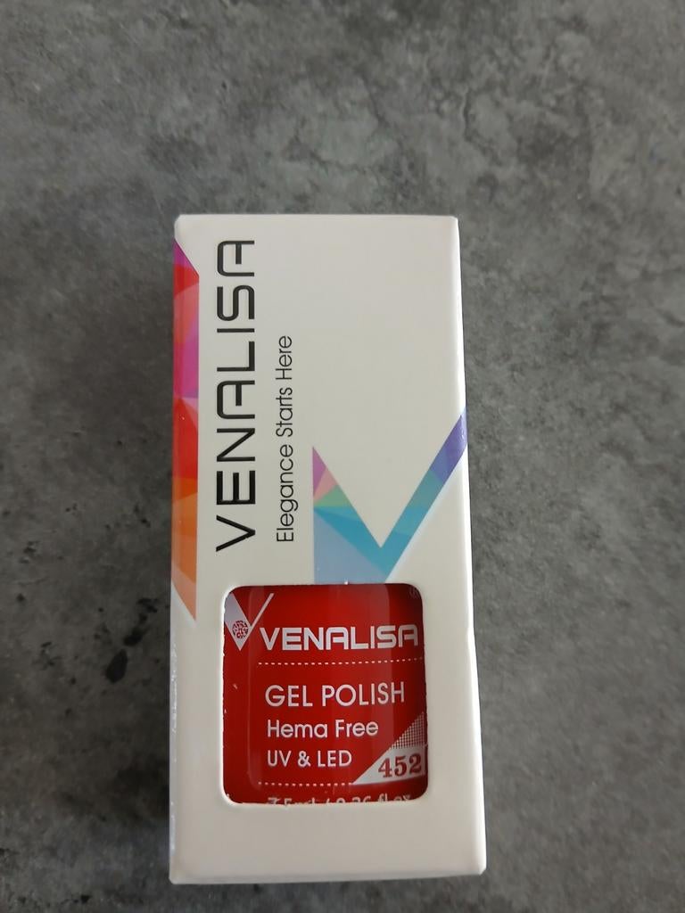 VENALISA Gel Nagellak - Hema Vrij UV & LED - Kleur 452, Nieuw, Ophalen of Verzenden, Rood, Handen en Nagels