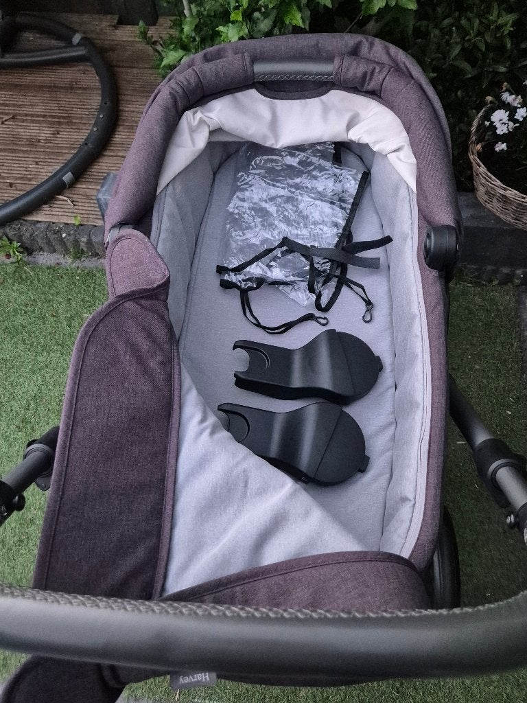Easywalker Harvey 2-in-1 Kinderwagen + Hoogte-adapters, Zo goed als nieuw, Kinderwagen, Overige merken, Verstelbare duwstang