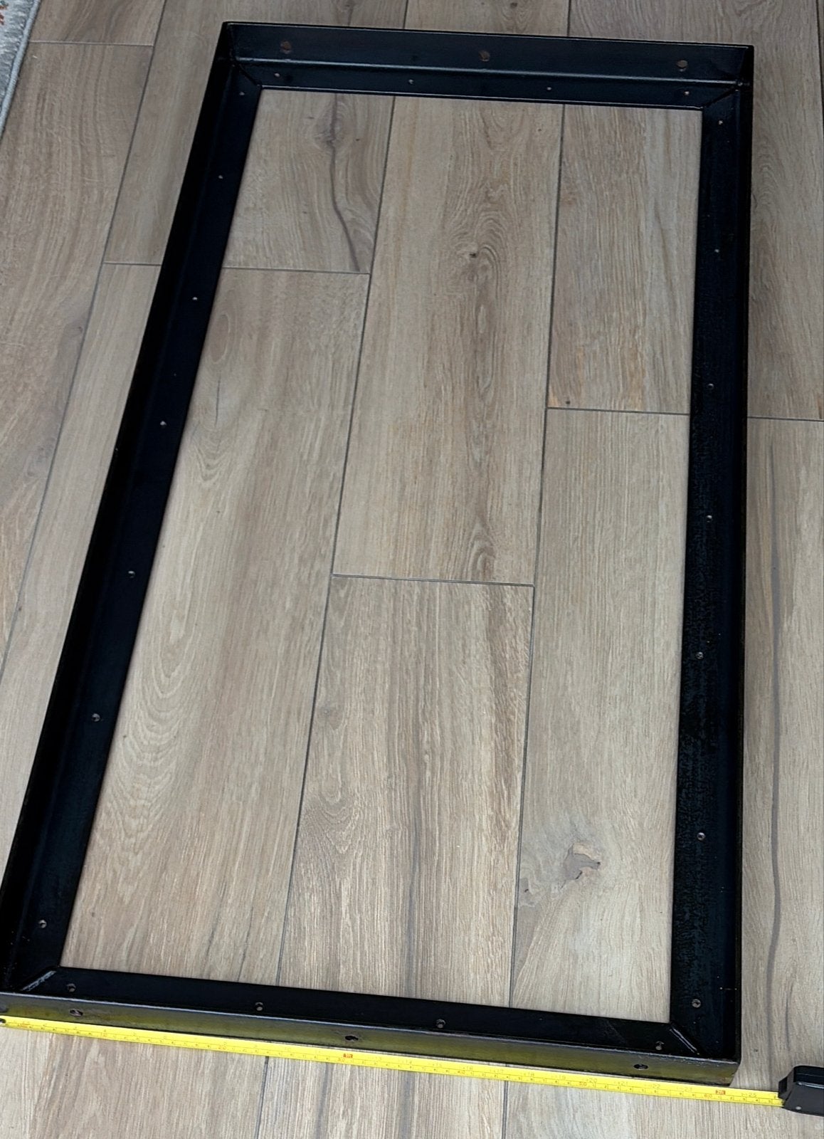Zwart metalen frame voor tafel of meubel, Ophalen, Gebruikt
