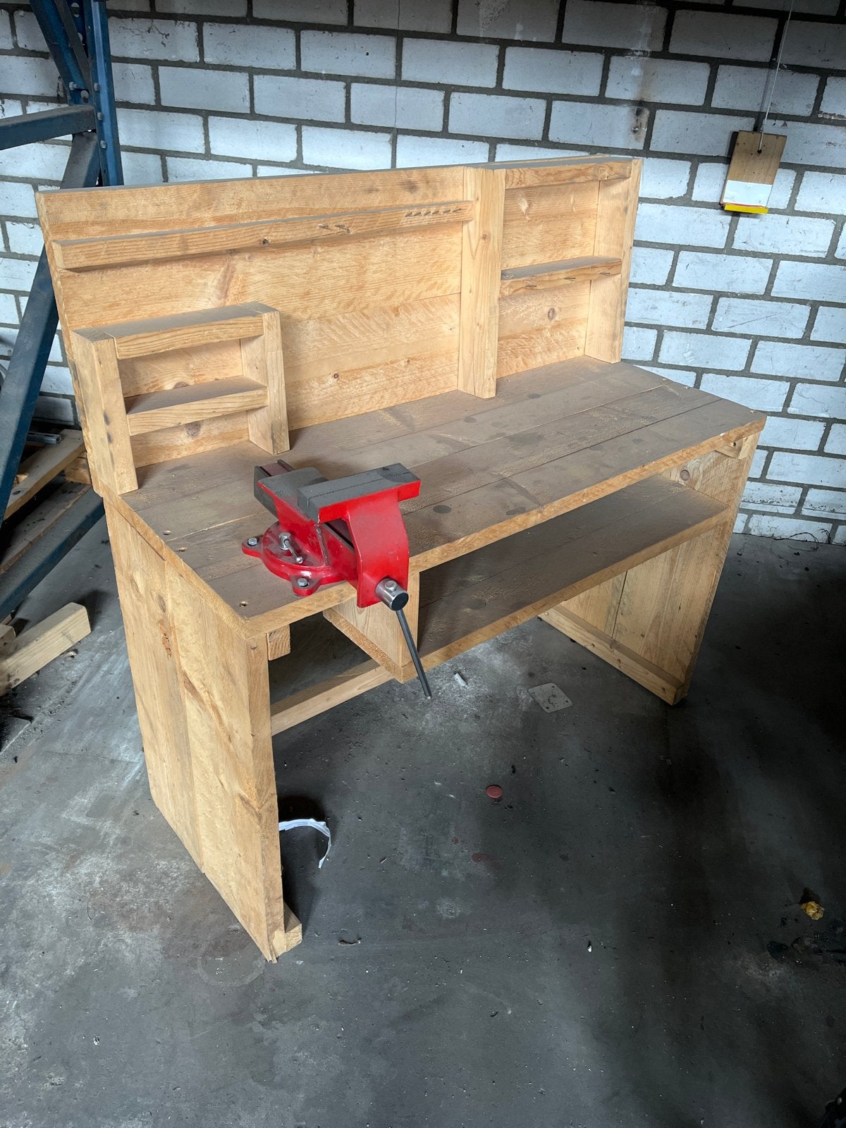 Kinderwerkbank met bankschroef 100x40 cm, Ophalen, Gebruikt