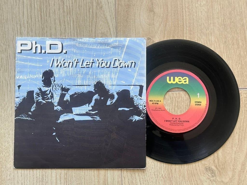 VINYL SINGLE Ph.D - I Won't Let You Down, Cd's en Dvd's, Vinyl Singles, Gebruikt, 7 inch, Ophalen of Verzenden, Pop