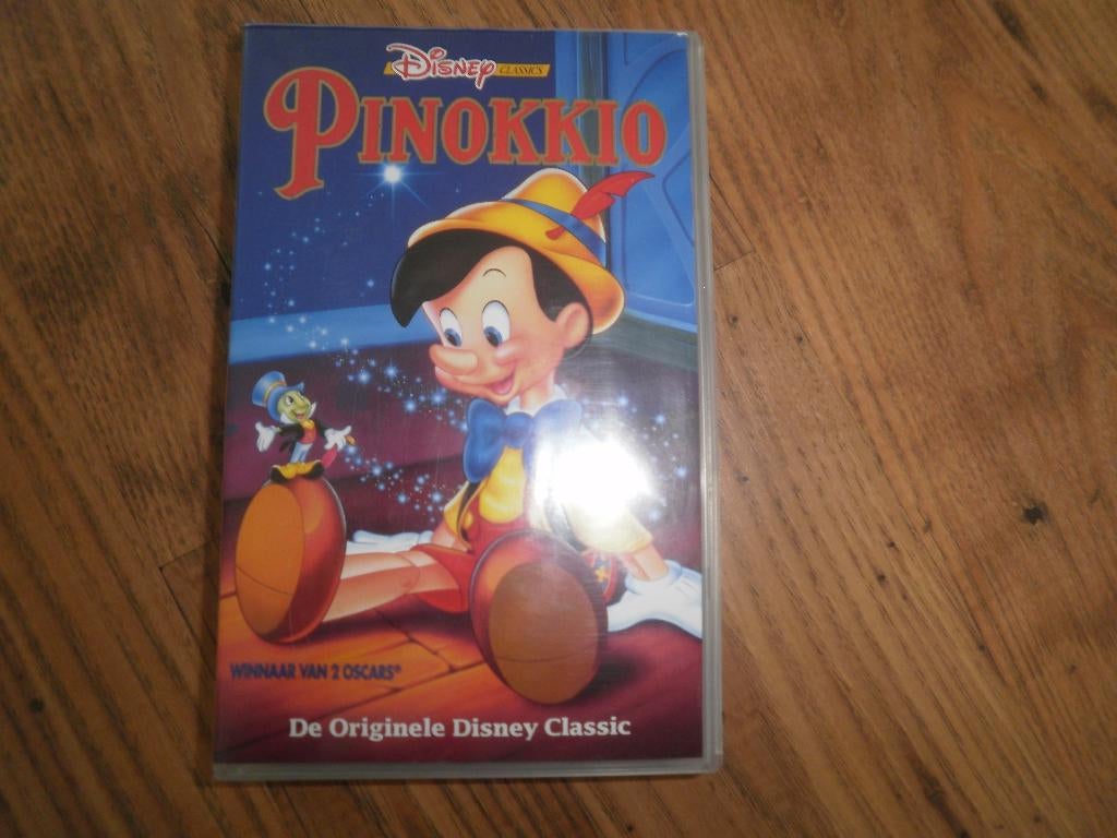 PINOKKIO! Mooie Disney tekenfilm Klassieker Op VIDEO!, Cd's en Dvd's, VHS | Kinderen en Jeugd, Tekenfilm, Alle leeftijden, Kinderprogramma's en -films