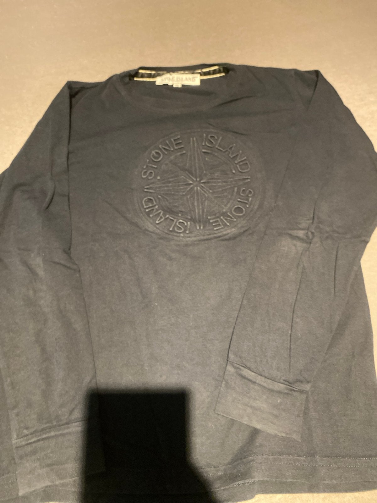 Stone Island Longsleeve Maat 14 Donkerblauw Origineel, Ophalen of Verzenden, Zo goed als nieuw, Jongen, Shirt of Longsleeve