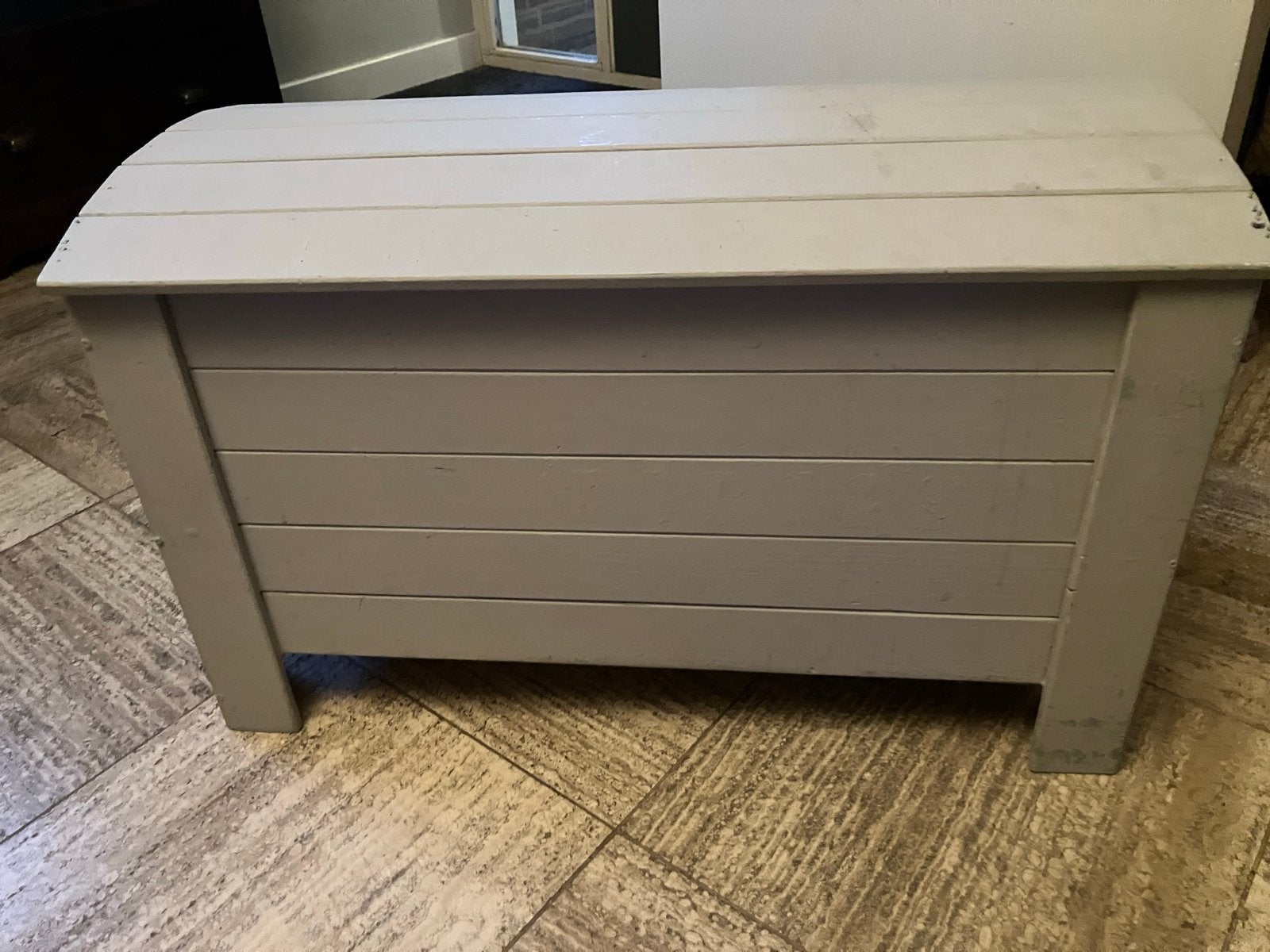 Houten opbergkist, Huis en Inrichting, Woonaccessoires | Kisten, Ophalen, Minder dan 50 cm, Gebruikt, 50 tot 100 cm