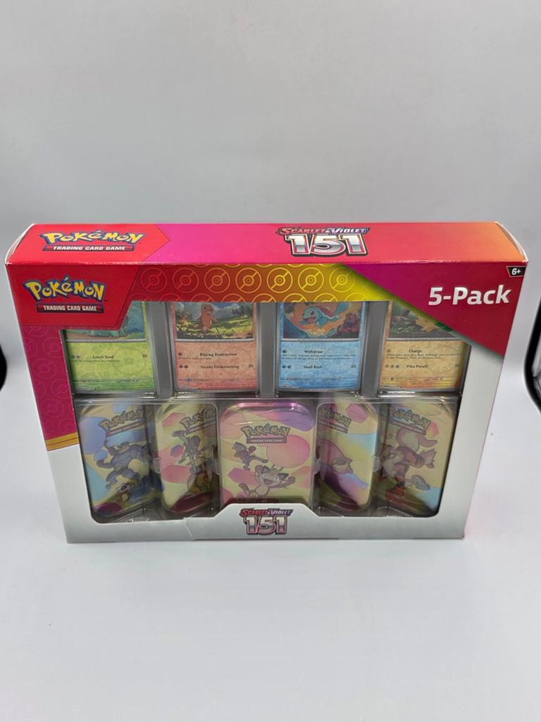 Pokémon 151 Costco Mini Tins 5-Pack - Nieuw en Geseald, Ophalen of Verzenden, Nieuw, Overige typen