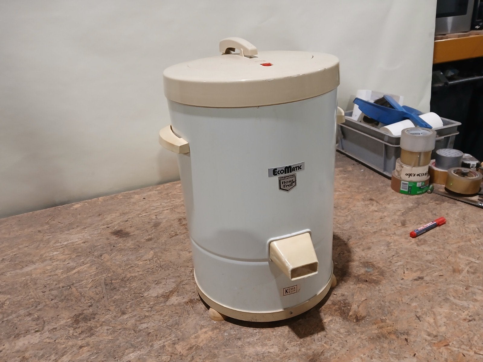 Ecomatic droogtrommel 2.4 kg - Stil en goed werkend 55 cm, Ophalen of Verzenden, Zo goed als nieuw, Onbekend, Ecomatic