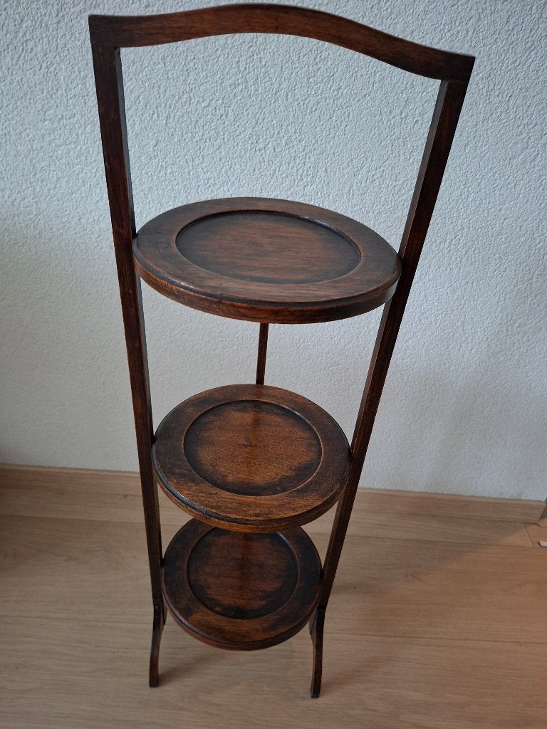 Antieke inklapbare etagère voor planten, gebak of decoratie, Ophalen