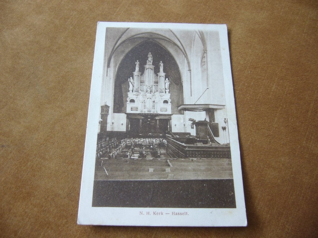 HASSELT  =  N.H. KERK  BRIEFKAART 1922, Verzamelen, Ansichtkaarten | Nederland, Ophalen of Verzenden, 1920 tot 1940, Gelopen, Limburg