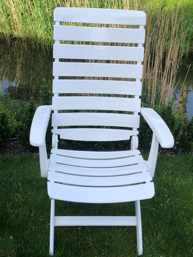 Kunststof relaxstoel, Tuin en Terras, Ophalen of Verzenden, Zo goed als nieuw, Kunststof