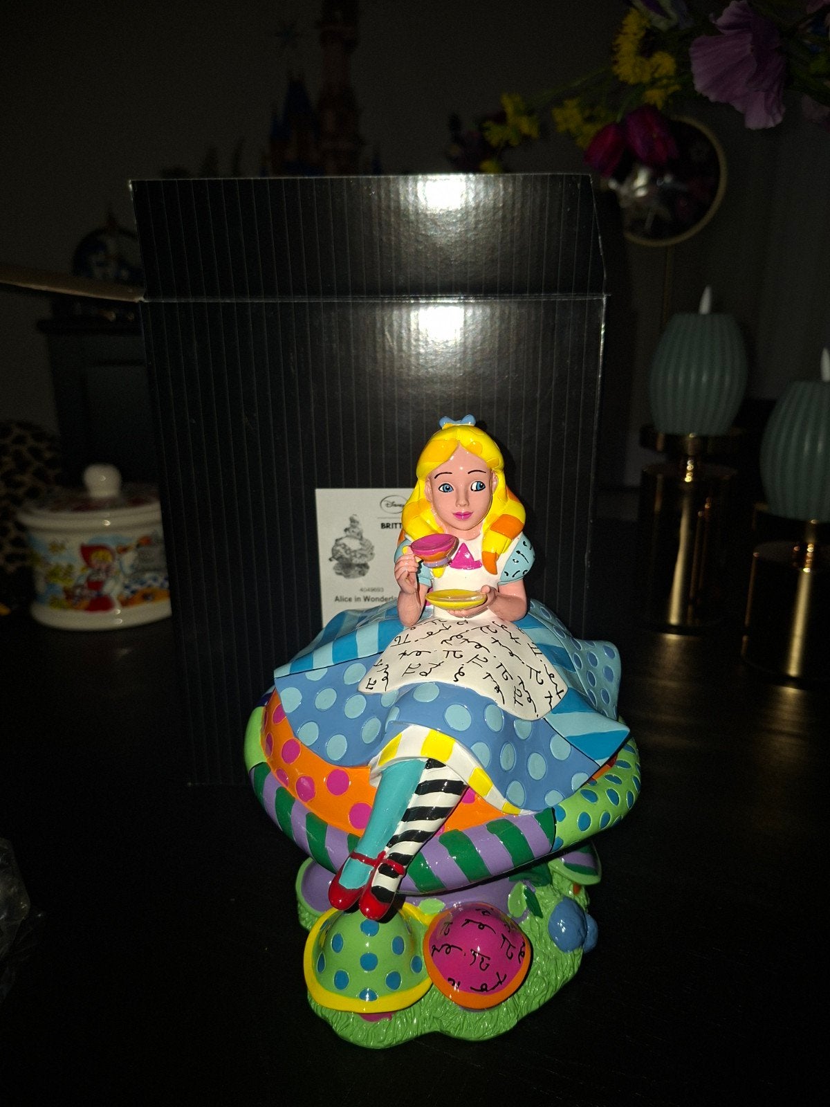 Disney Britto Alice in Wonderland beeldje - Zeer goede staat, Verzamelen, Ophalen, Overige figuren, Zo goed als nieuw, Beeldje of Figuurtje