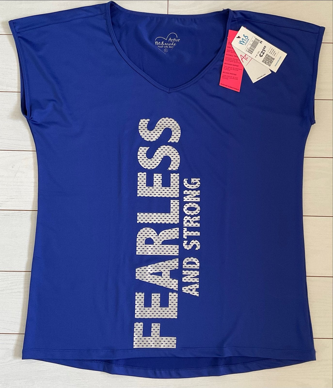 Nieuw MS mode sport shirt maat M, Maat 38/40 (M), Blauw, Nieuw, Ophalen of Verzenden