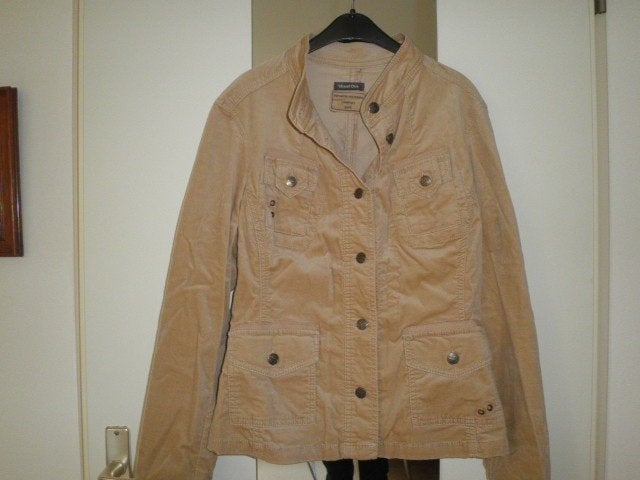 Street one maat S - vintage fluwelen overshirt / jasje, Bruin, Street One, Ophalen of Verzenden, Zo goed als nieuw