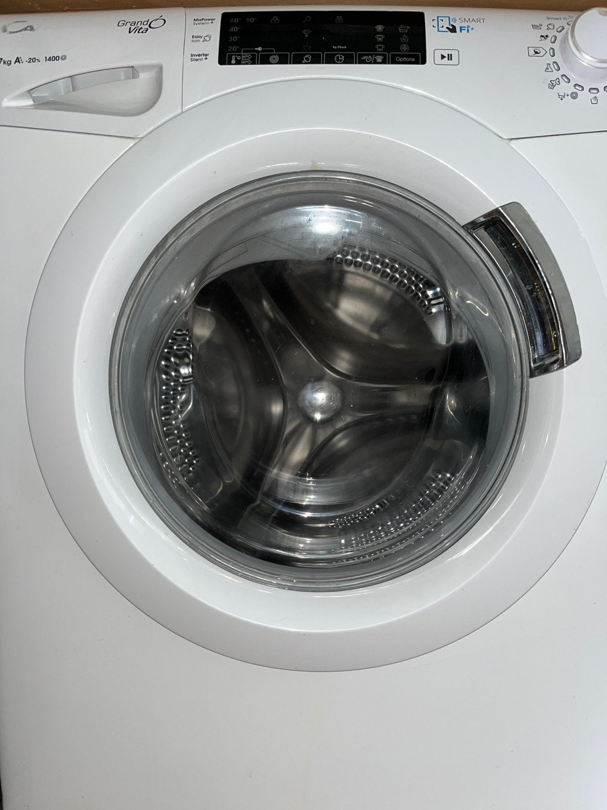 Candy ondiepe wasmachine, Witgoed en Apparatuur, Wasmachines, Ophalen of Verzenden, Zo goed als nieuw, 1200 tot 1600 toeren, 85 tot 90 cm