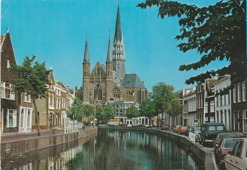 GOUDA Gouwe met R.K. Kerk, Verzenden, 1980 tot heden, Gelopen, Zuid-Holland
