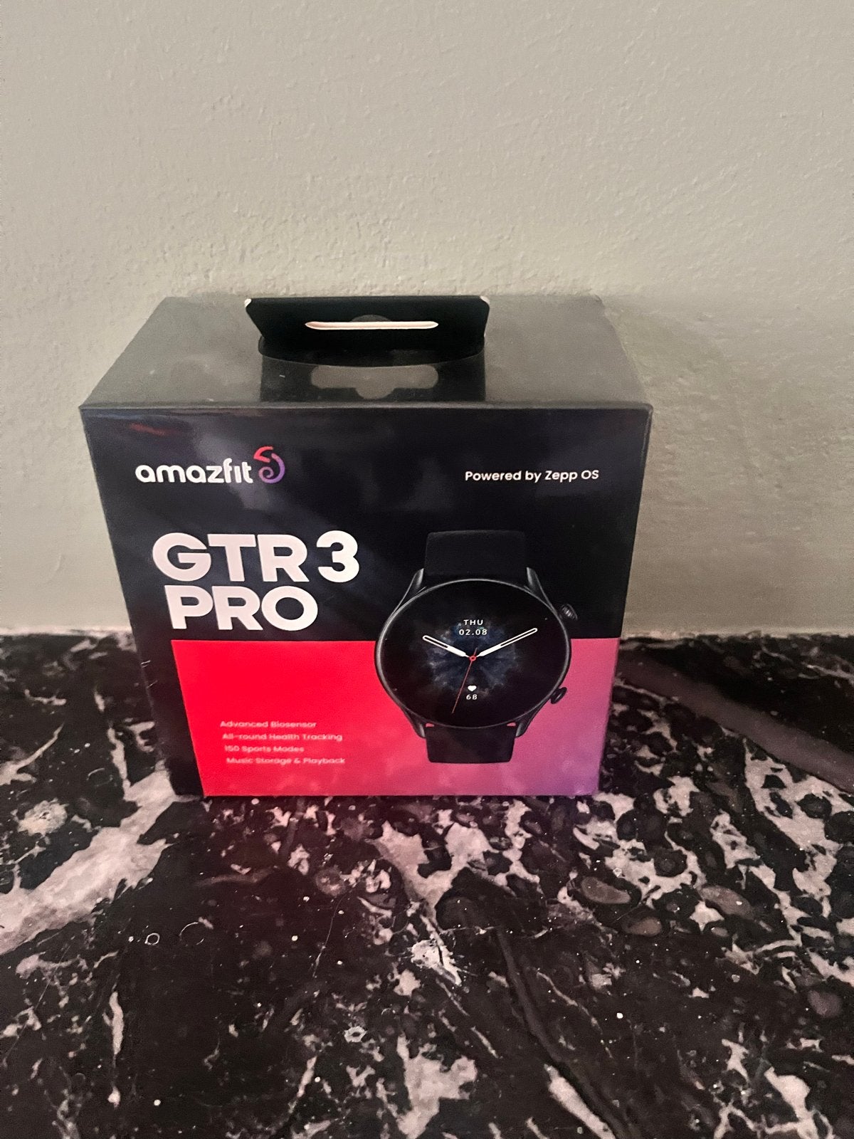 Amazfit GTR 3 Pro - Zo goed als nieuw, geseald, Afstand, Zwart, Ophalen of Verzenden, Zo goed als nieuw
