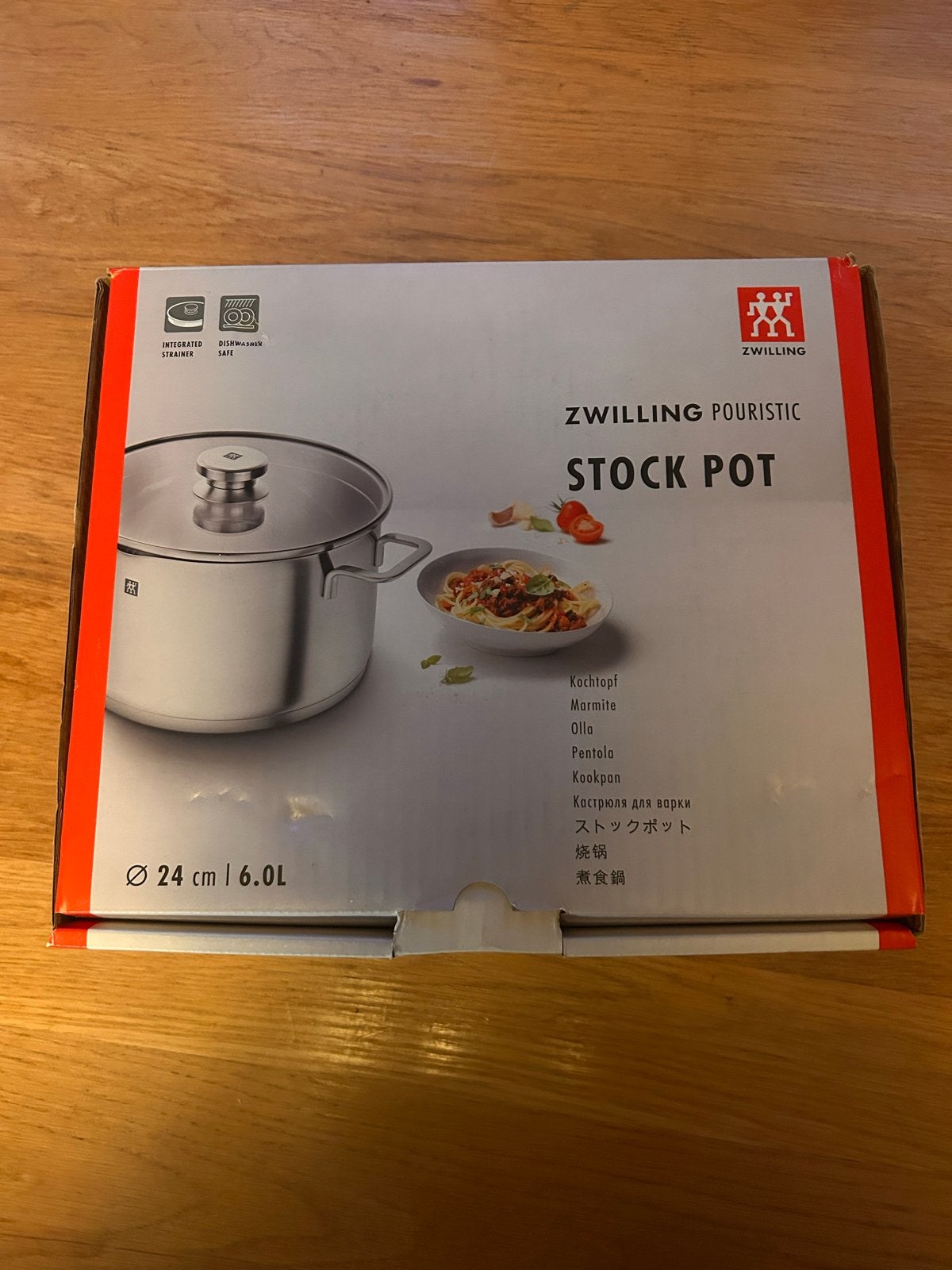 Zwilling Pouristic Kookpan 24 cm - RVS, Inductie Geschikt, Afgietsysteem, Nieuw, Ophalen of Verzenden, Rvs