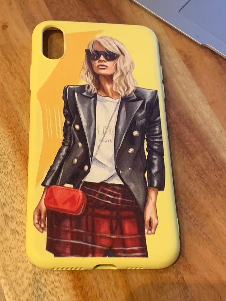 Stijlvol Case Bescherming hoesje Iphone XS MAX geel model, Ophalen of Verzenden, Nieuw, IPhone XS Max, Hoesje of Tasje
