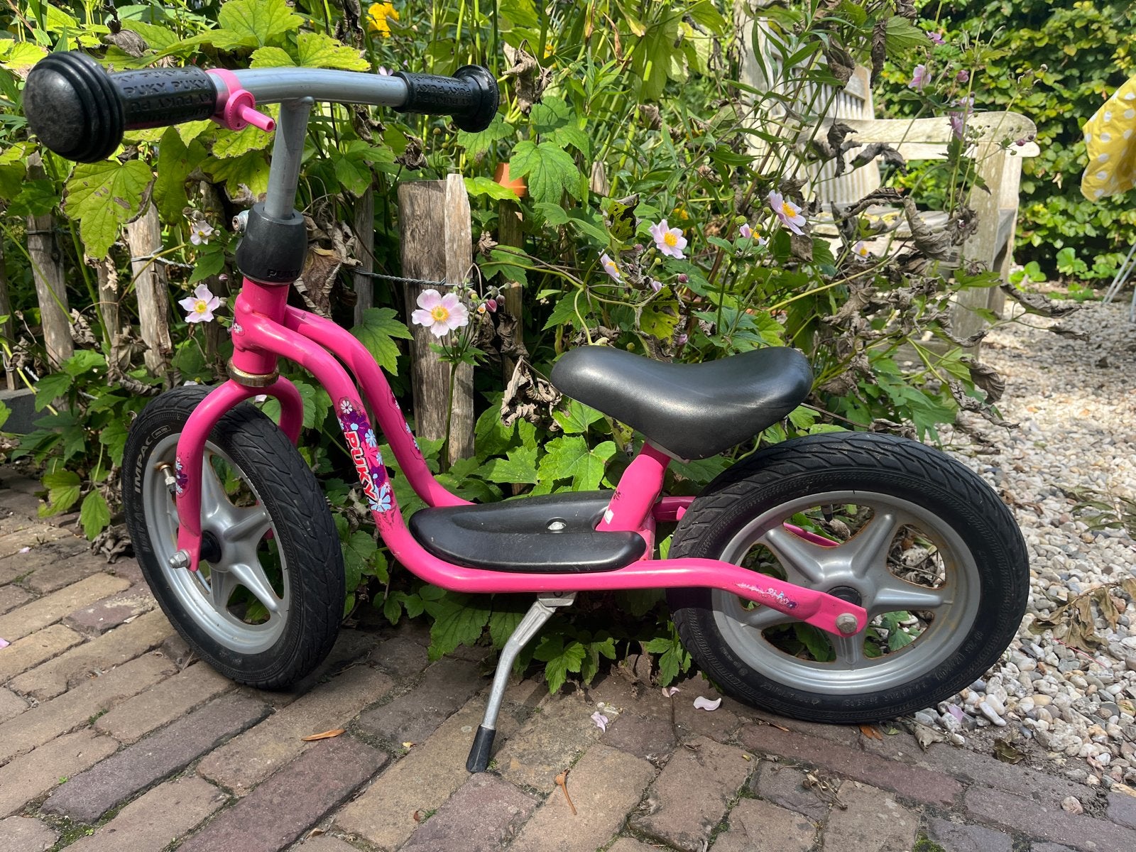 Leuk roze Puky loopfietsje 12 inch, Ophalen, Gebruikt, Minder dan 16 inch
