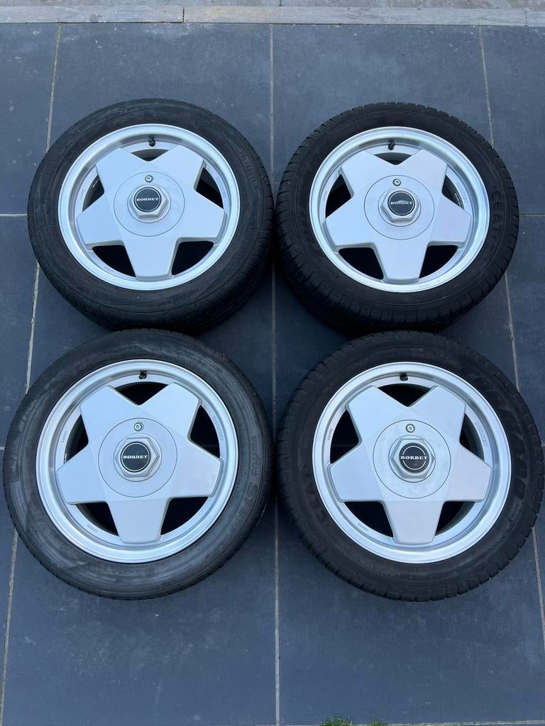 Borbet A classic 15 inch 4x108, Auto-onderdelen, Ophalen, 15 inch, Banden en Velgen, 195 mm