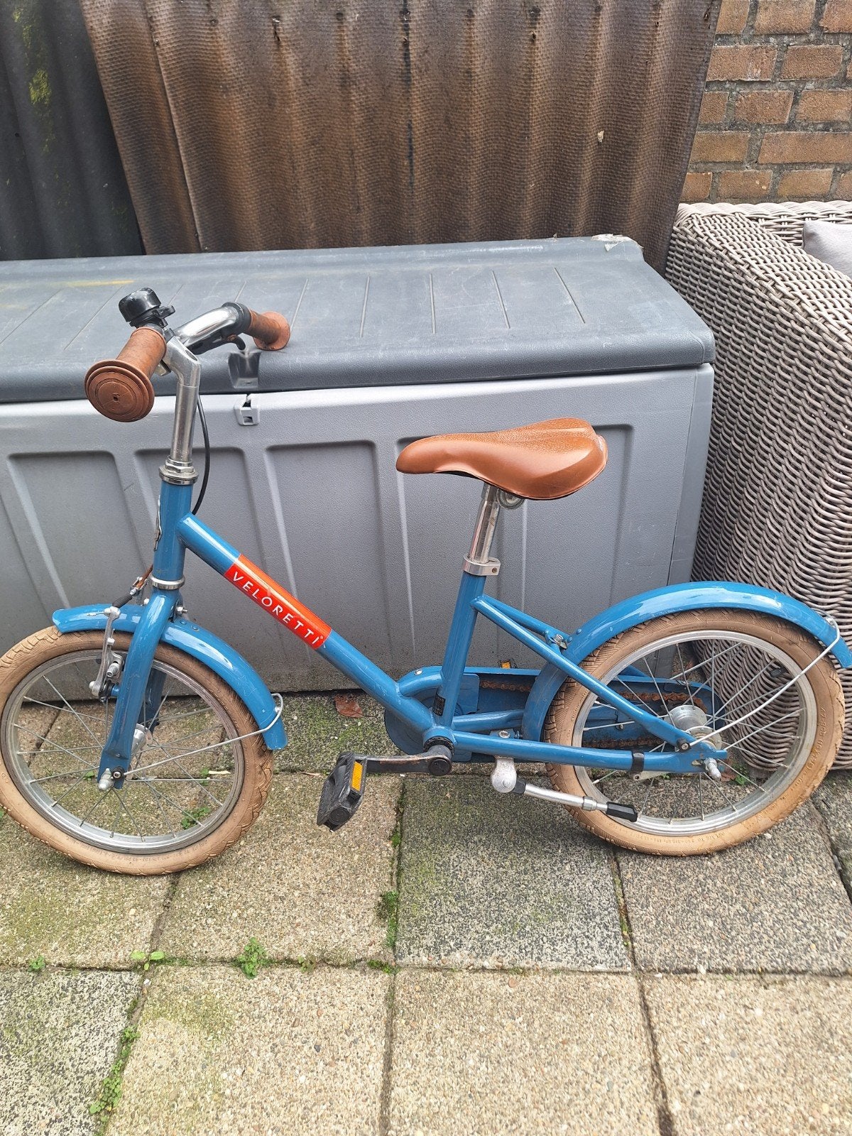 Veloretti Maxi kinderfiets 16 inch, blauw – opknapper, Ophalen, Gebruikt, 16 tot 20 inch