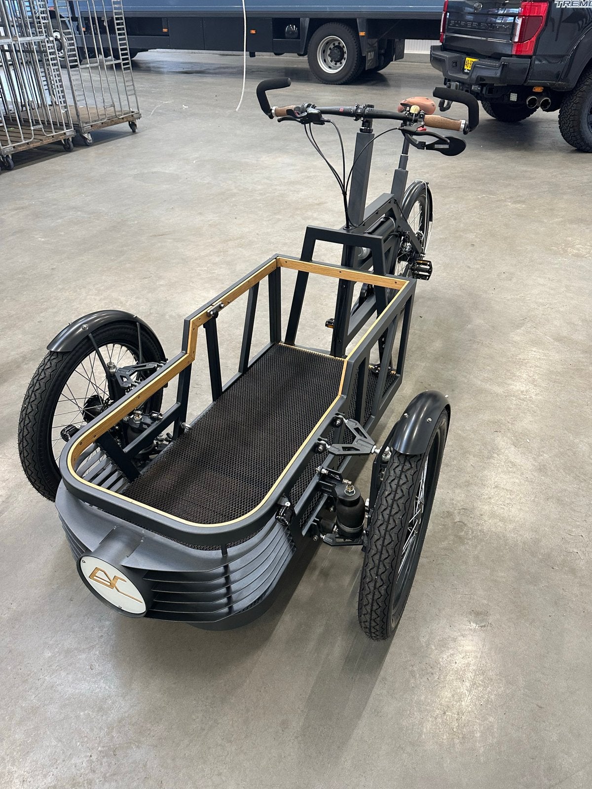 Unieke Bakfiets met Luchtvering, Pendix Middenmotor & Rohlof, Goederen, Elektrisch, Zo goed als nieuw, Schijfrem