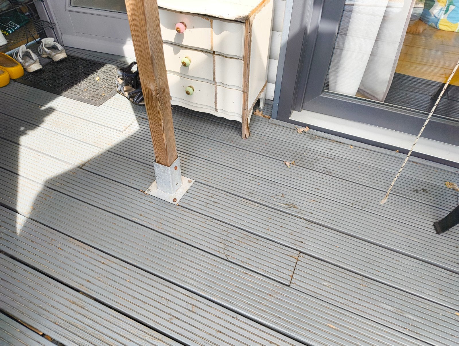 Houten vlonder van geïmpregneerd hout, Ophalen, Gebruikt, Hout