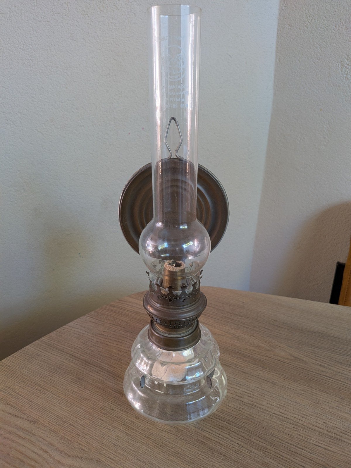 Antieke Petroleumlamp Ehrich & Graetz met Spiegel (ca.1900), Ophalen
