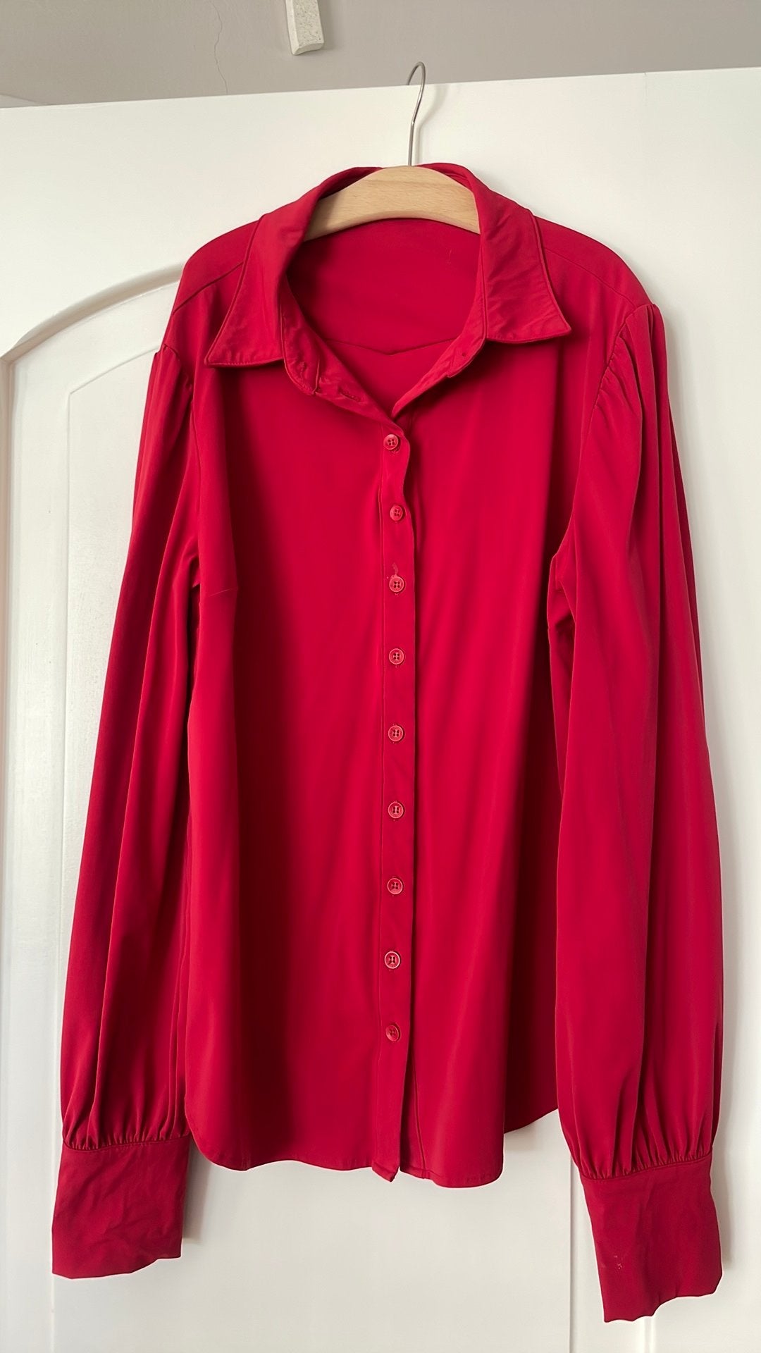 Mi piace blouse maat L, Kleding | Dames, Ophalen of Verzenden, Gedragen, Maat 42/44 (L), Rood