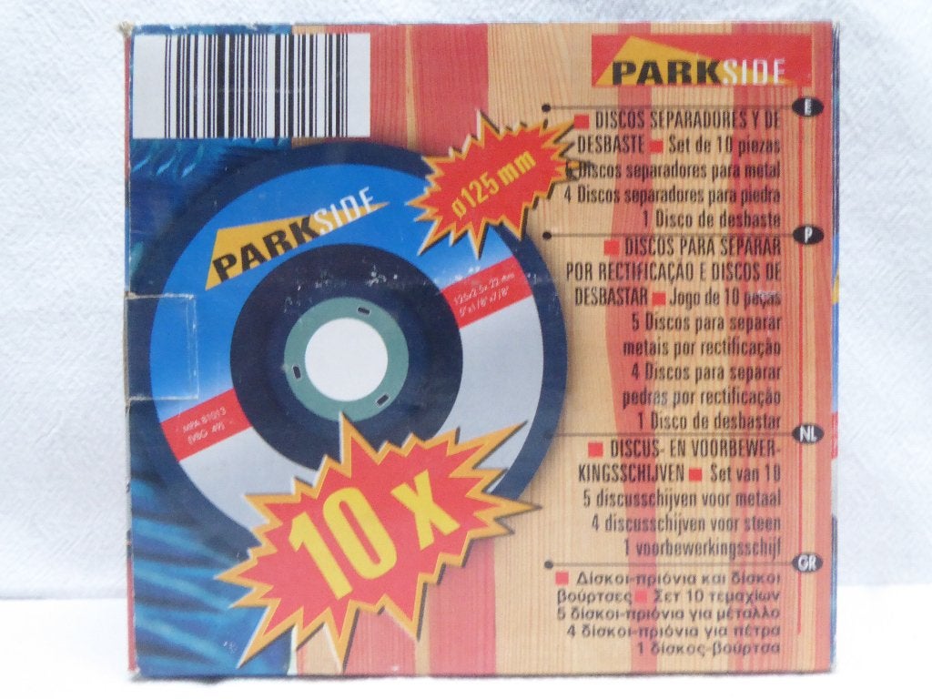 Parkside doorslijpschijven set 2x 125mm metaal/steen, Doe-het-zelf en Verbouw, Gereedschap | Machine-onderdelen en Toebehoren