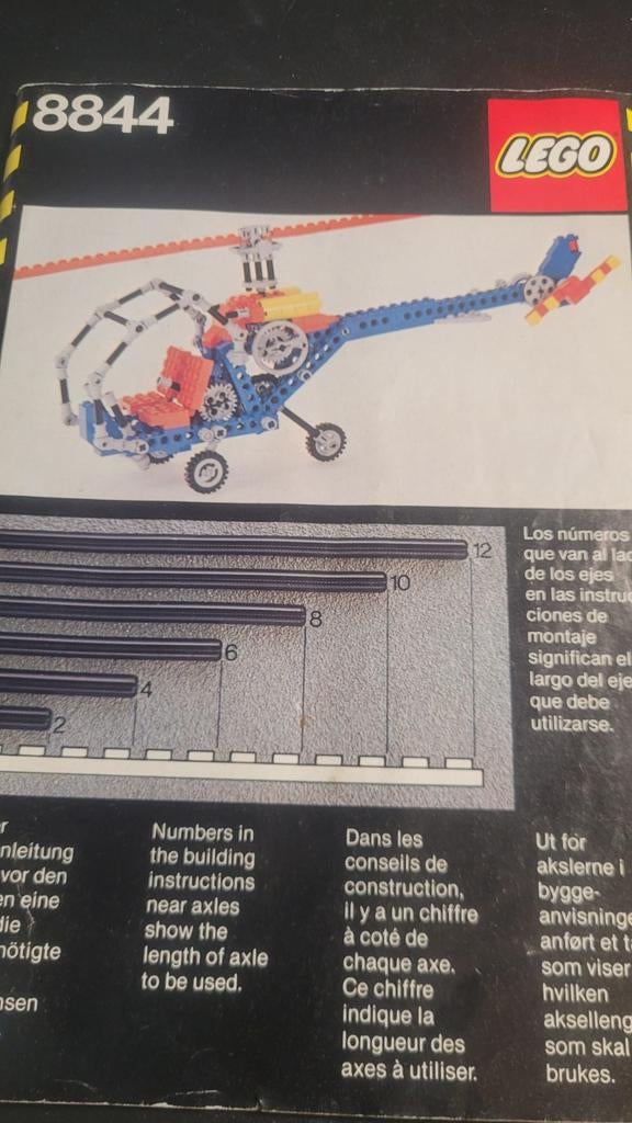 Lego Technic 8844 Helikopter Vintage Set, Kinderen en Baby's, Speelgoed | Duplo en Lego, Gebruikt, Lego, Ophalen of Verzenden