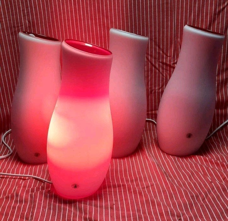 Tafellampen rode ikea type mylonit, lees de beschrijving, Meerkleurig, E14 (klein), Ophalen of Verzenden, IKEA