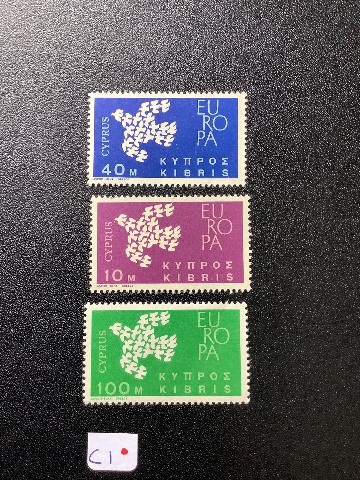 Cyprus postzegels 1962 pfr Mi 197/9, Ophalen of Verzenden, Overige landen, Postfris