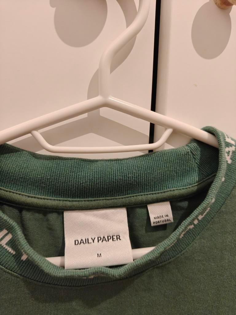 Daily Paper Maat M Groene Shirt t-shirt Origineel, Kleding | Heren, T-shirts, Ophalen of Verzenden, Zo goed als nieuw, Groen