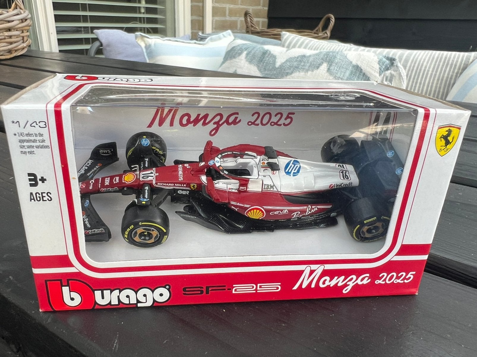 Ferrari SF-25 Monza 2025 Leclerc Bburago, Ophalen of Verzenden, Nieuw, Auto, Overige merken