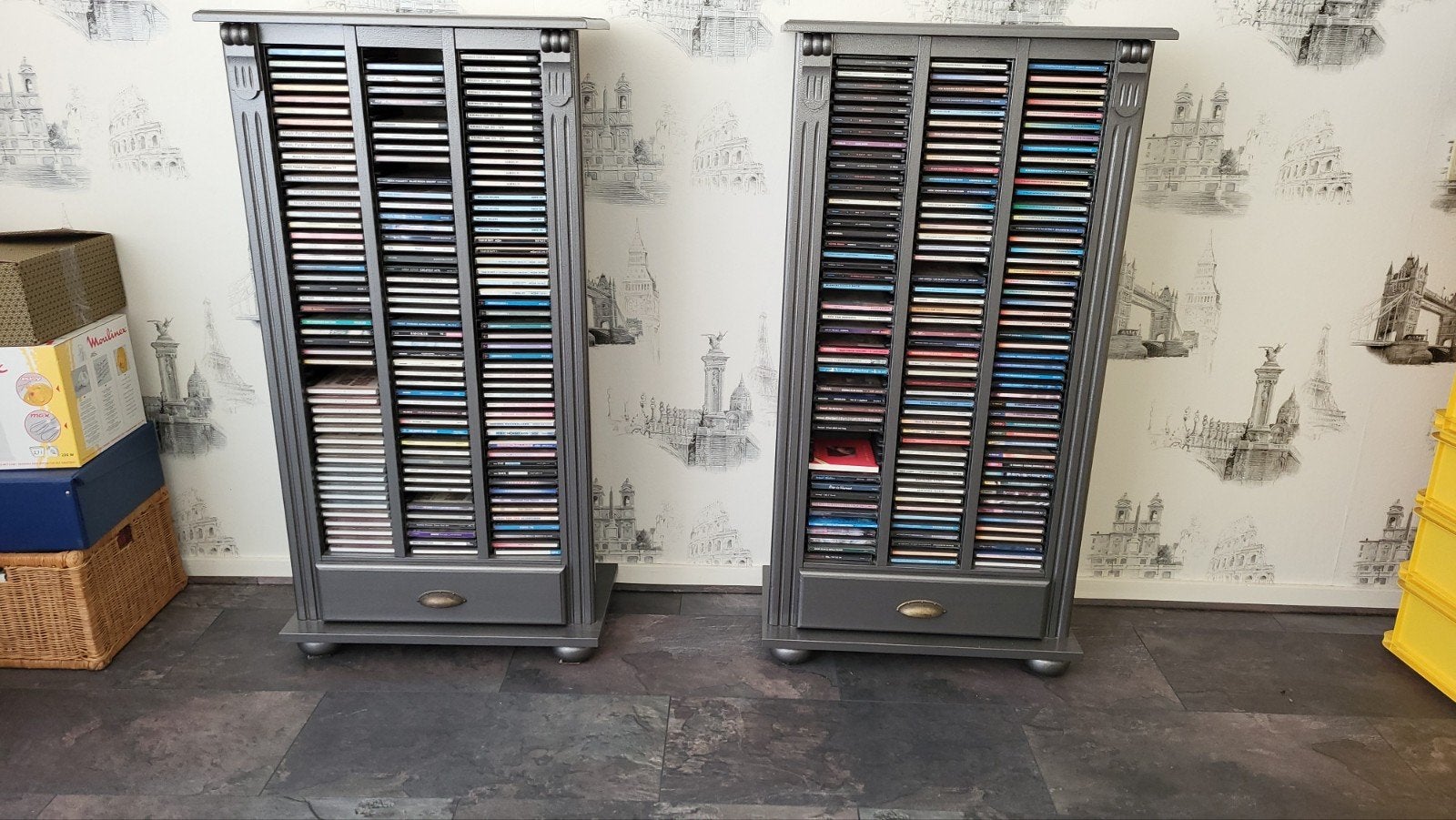 Cd kastjes, Ophalen, Hout, Cd's