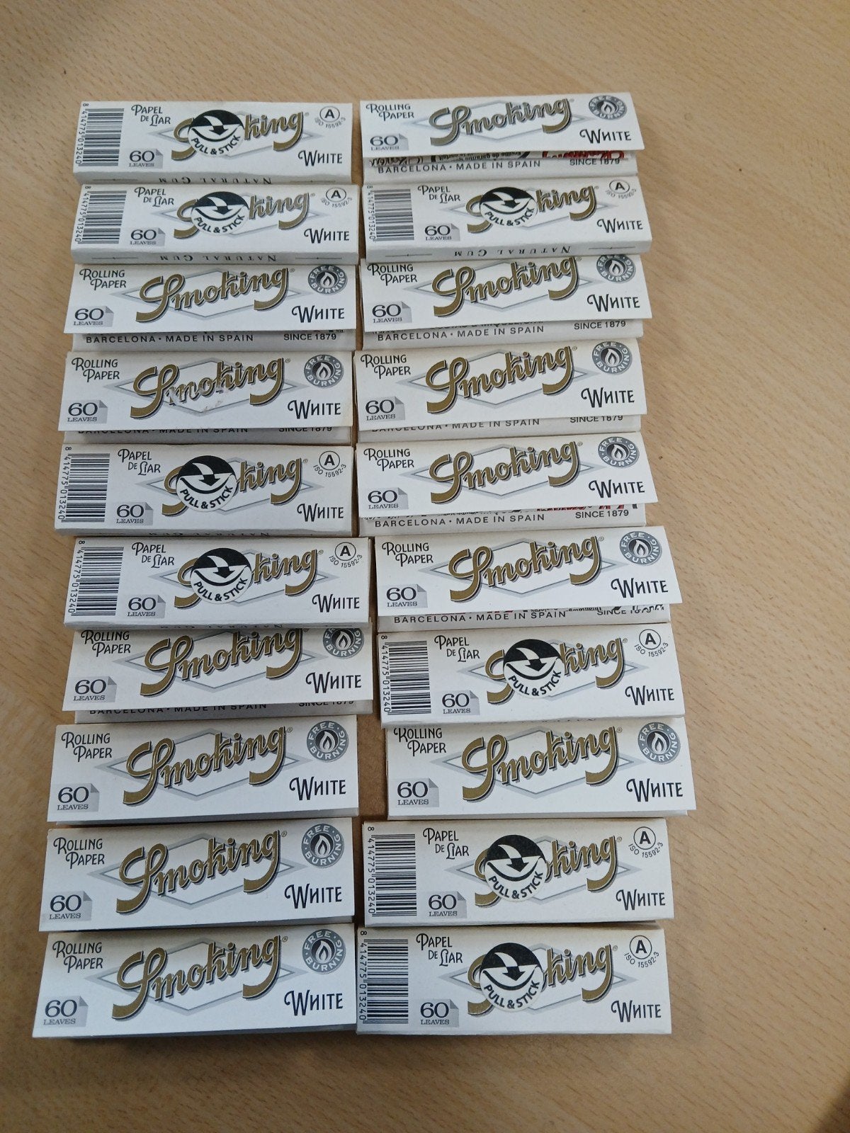 Smoking White vloeipapier - Partij van 20 stuks, Verzamelen, Ophalen of Verzenden, Nieuw