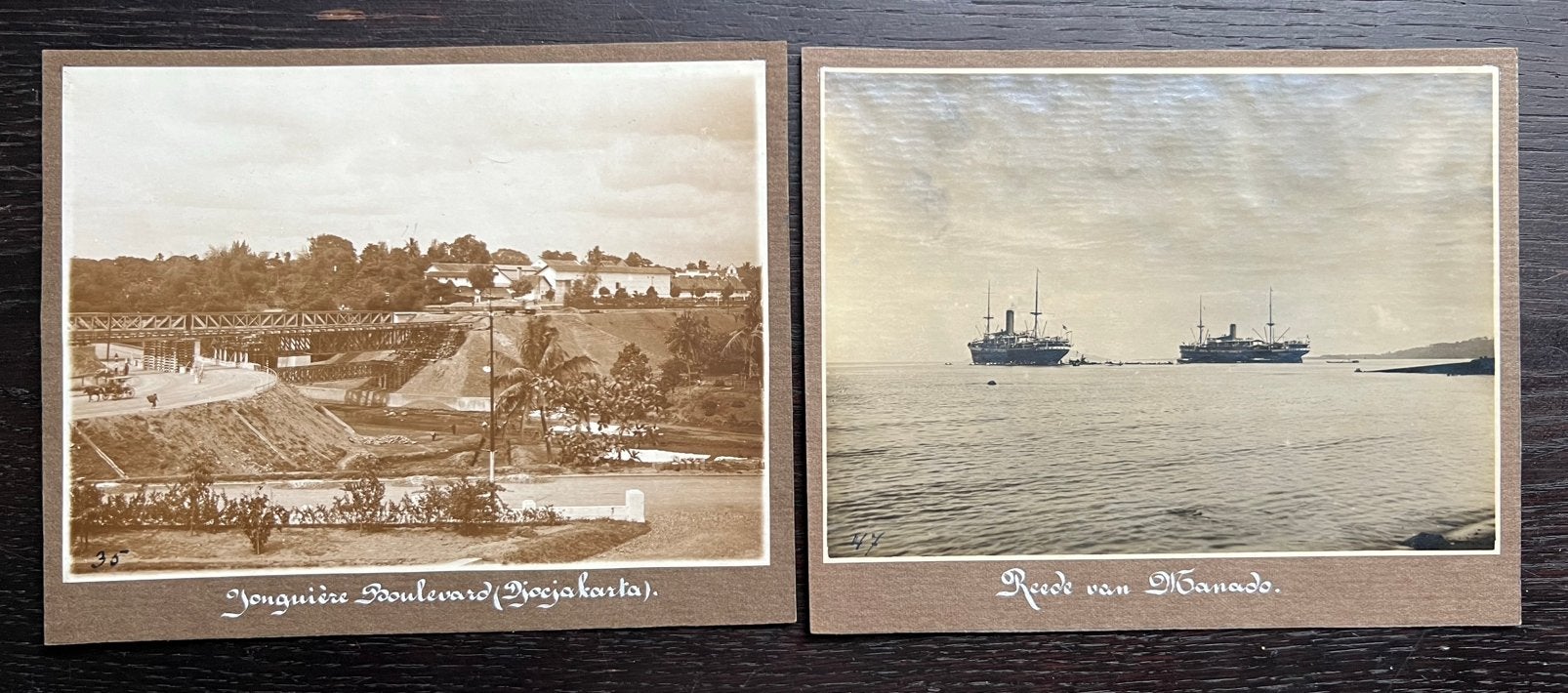 2 antieke foto’s van Nederlandsch Indië (ong 1920) 5, Ophalen of Verzenden, Voor 1940, Zo goed als nieuw, Foto