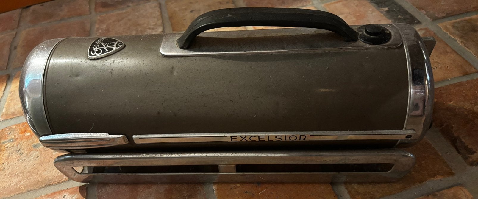 Vintage Excelsior slede stofzuiger, Witgoed en Apparatuur, Stofzuigers, Ophalen, Niet werkend, Sledestofzuiger, Overige merken