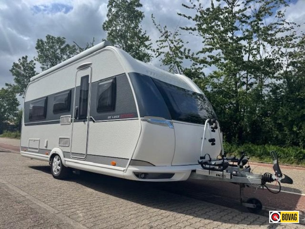 Hobby 460 LU Luxe edition Mover cassetteluifel fietsenrek, Schokbreker, Rondzit, Hobby, Bedrijf