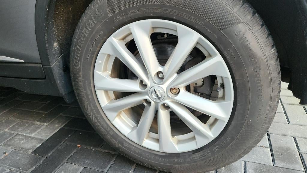 Set winterbanden op aluminium velgen, Ophalen