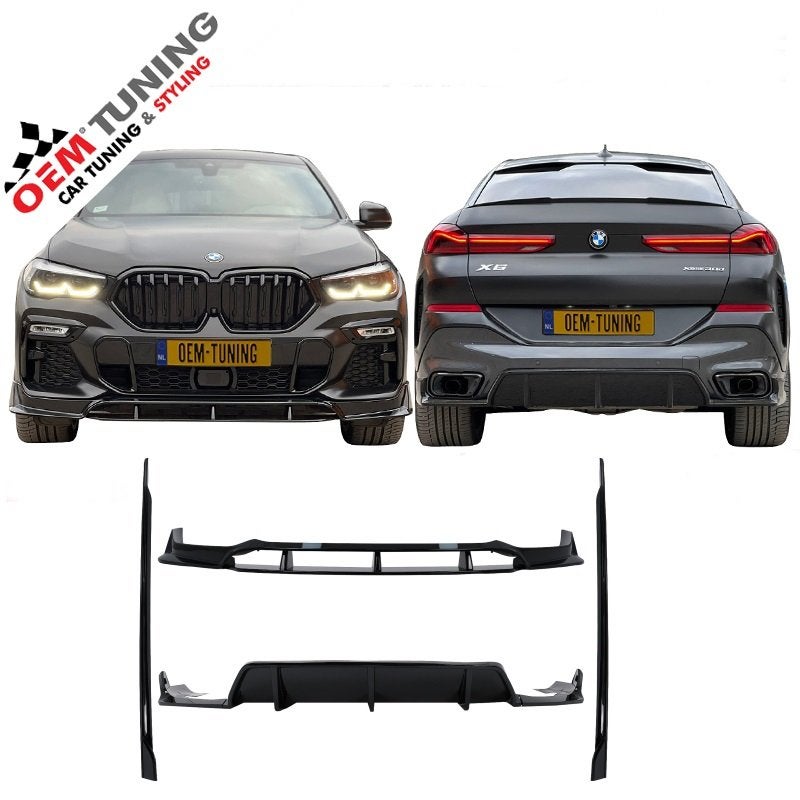 Aero Body Kit Geschikt voor BMW X6 G06| 19–23 | black knight