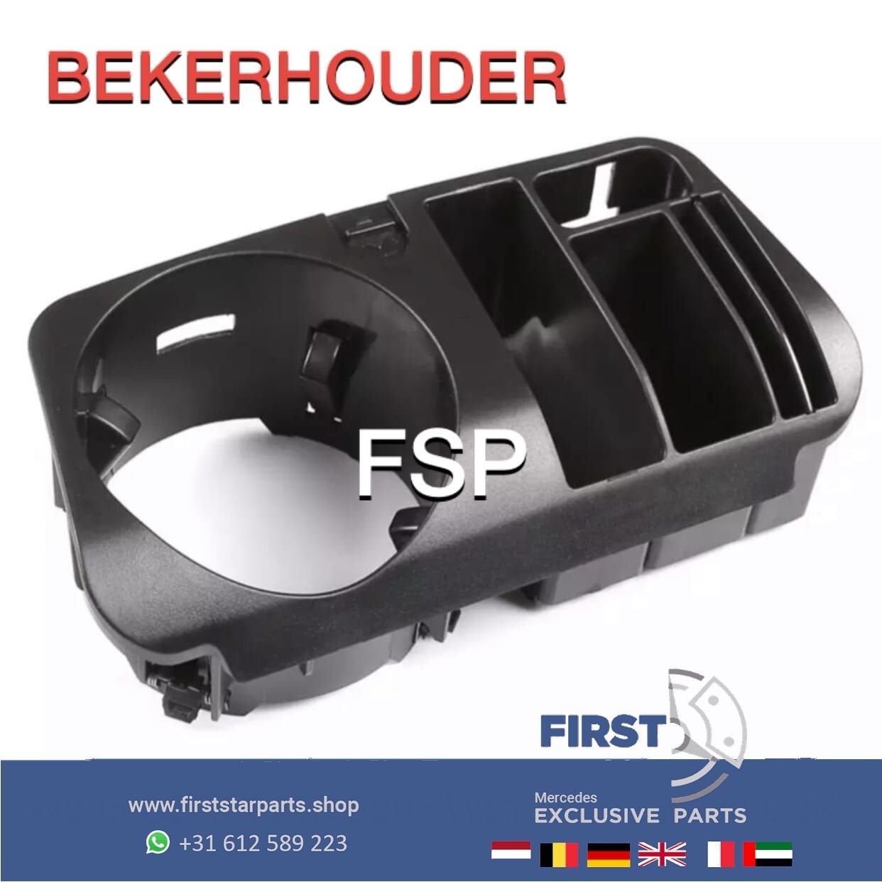 W205 W213 W238 W253 BEKERHOUDER / TELEFOONHOUDER Mercedes C, Gebruikt, -, Ophalen of Verzenden, -