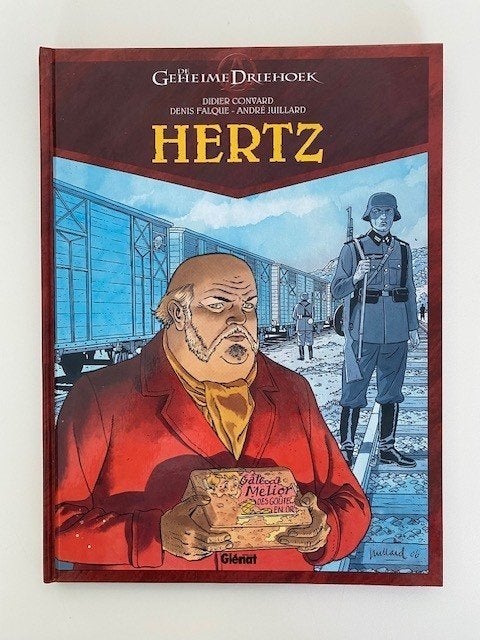 De geheime driehoek, Hertz, HC, WOII, historie, Boeken, Eén stripboek, Ophalen of Verzenden, Zo goed als nieuw