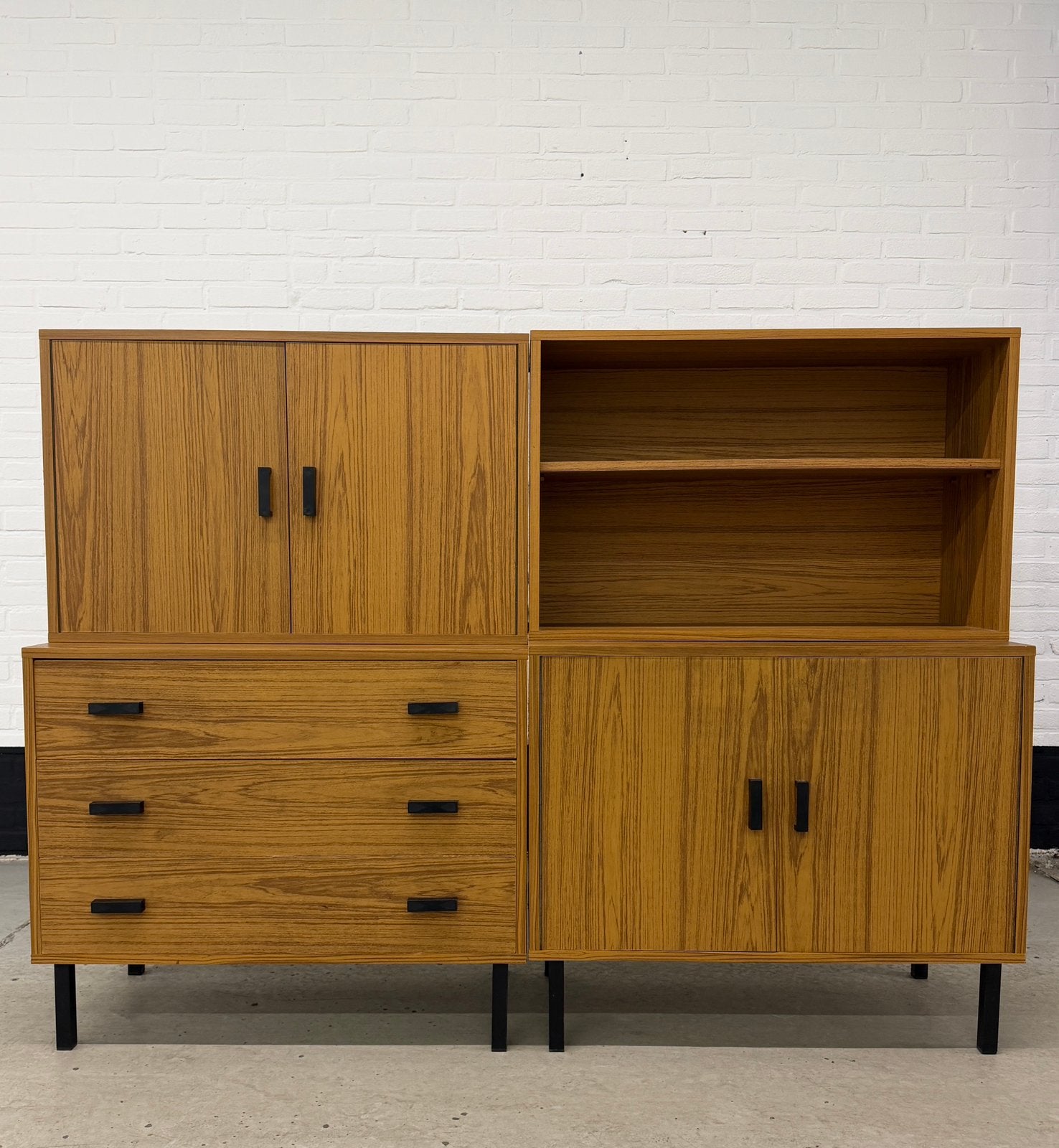 Vintage modulaire systeemkast, Kunststof, ., Ophalen of Verzenden, Zo goed als nieuw
