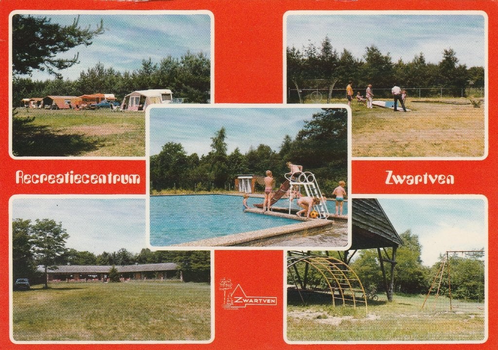 HOOGE MIERDE Zwartven Recreatiecentrum, Verzamelen, Ansichtkaarten | Nederland, Verzenden, 1960 tot 1980, Gelopen, Noord-Brabant